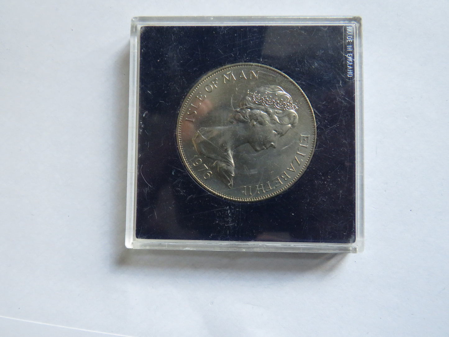 1776-1976 Isle of Man One Crown Cased Coin American Bicentenary Crown