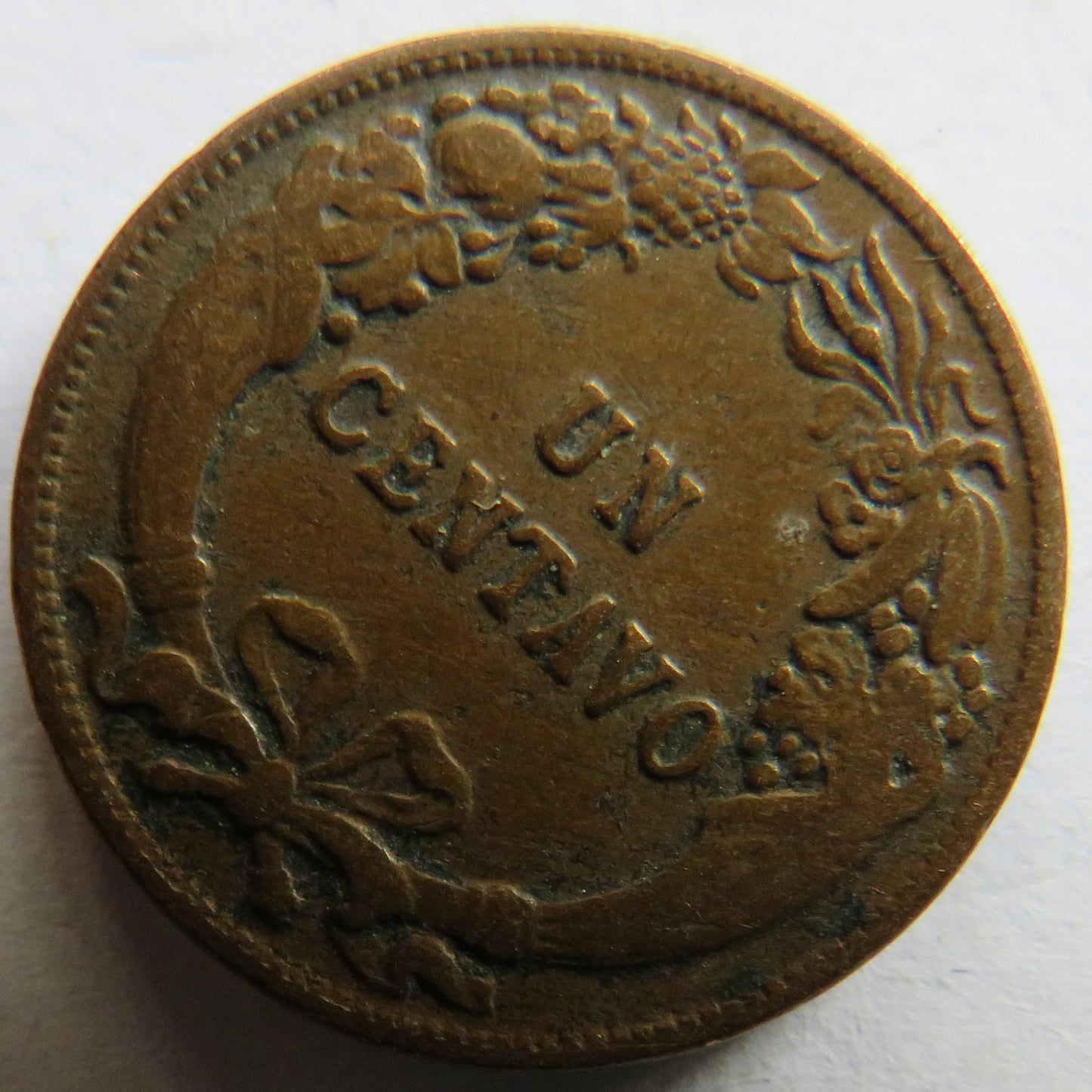 1919 Peru One Centavo Coin