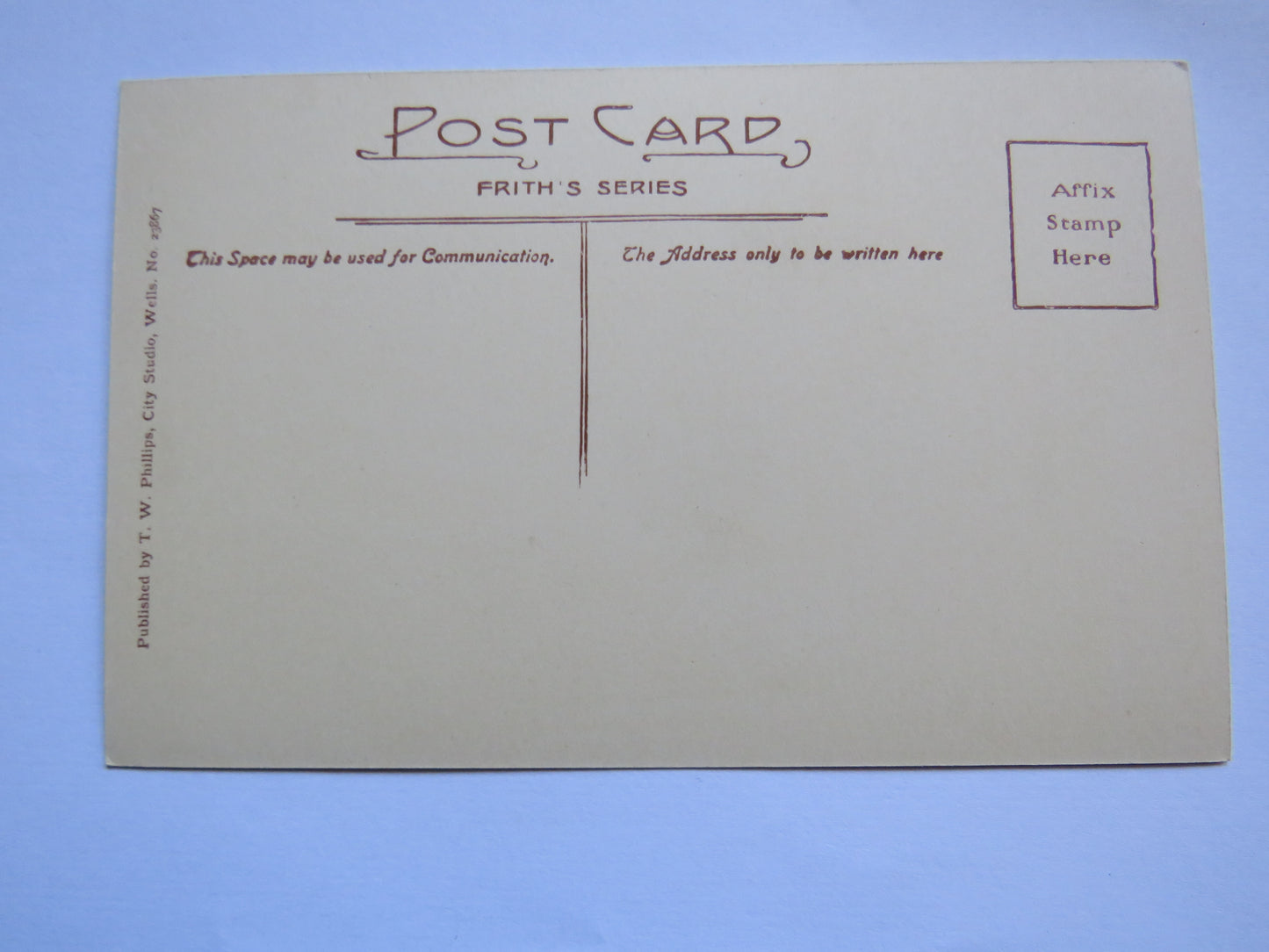 Vintage Postcard of Wells Cathedral, West Front