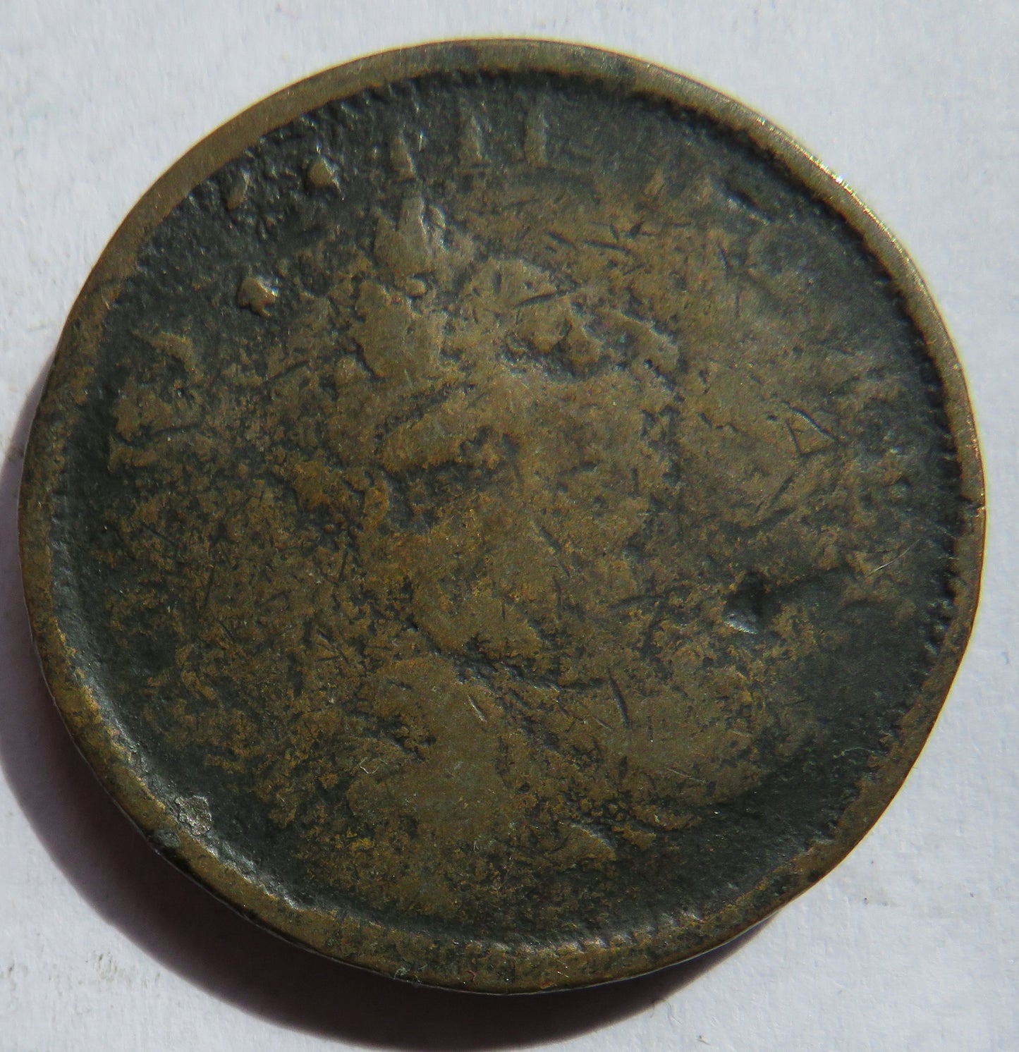 1805 King George III Ireland Hibernia One Penny Coin
