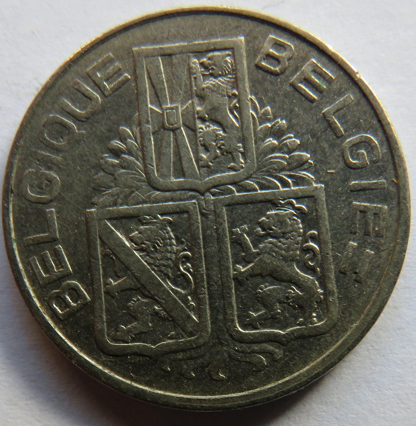 1939 Belgium One Franc Coin