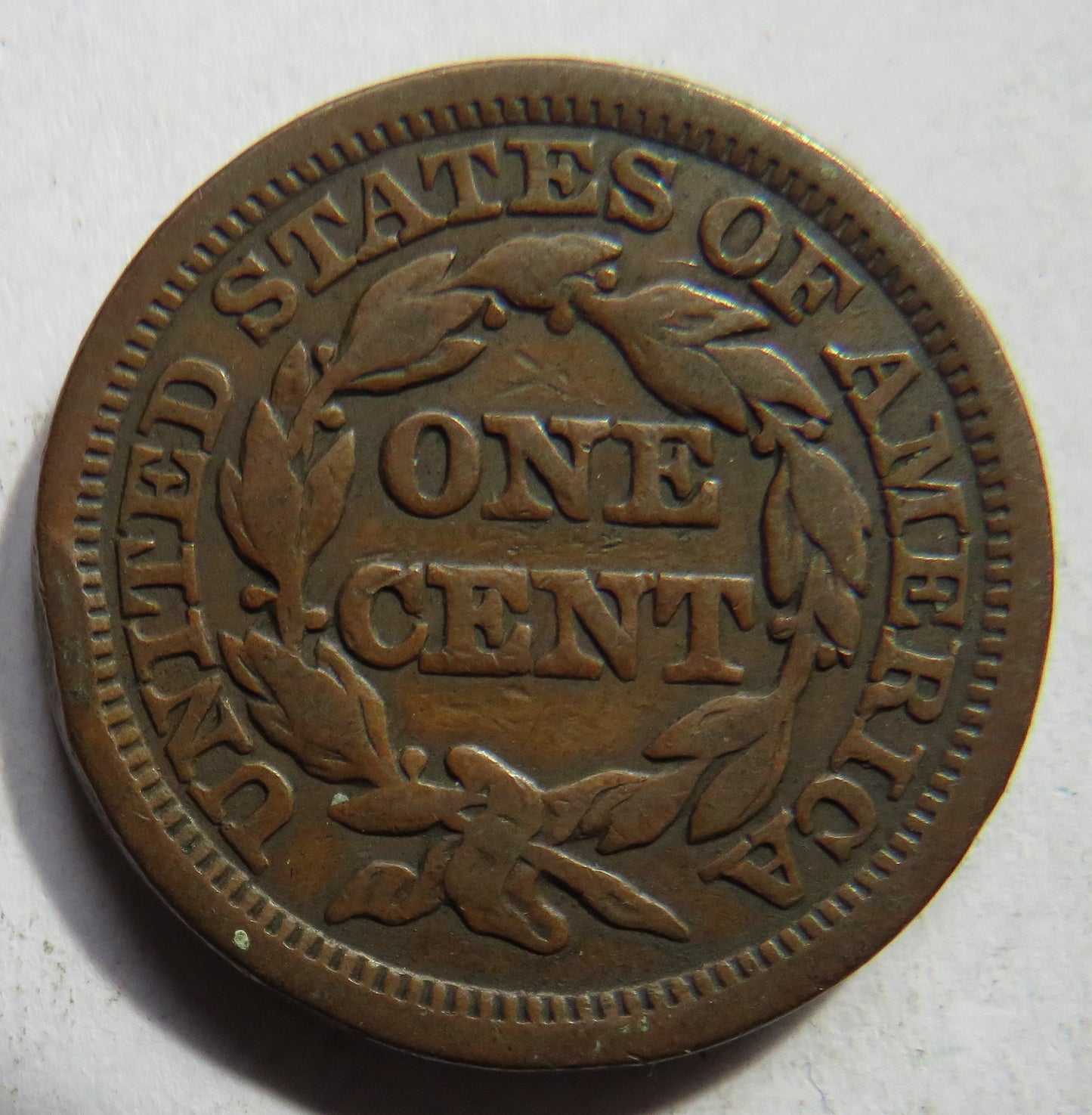 1848 United States of America Braided Hair Large Cent Coin