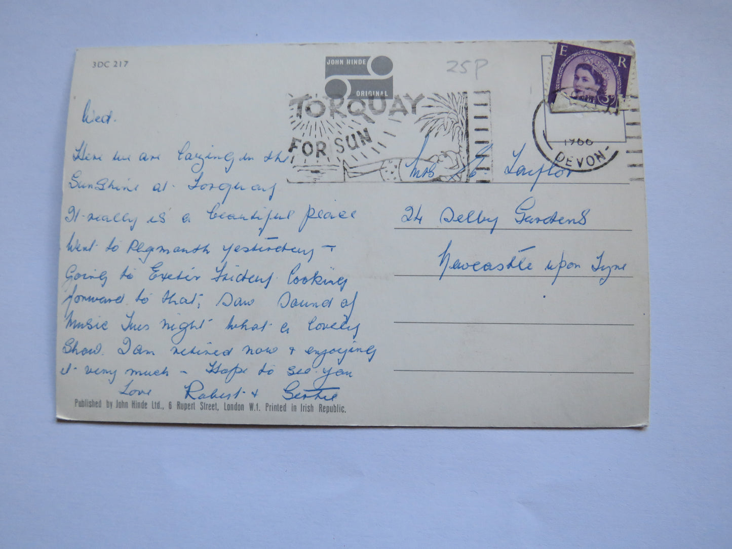 Vintage Multiview Postcard of Torquay