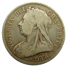 Load image into Gallery viewer, 1893 Queen Victoria Silver Halfcrown Coin - Great Britain
