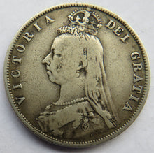 Load image into Gallery viewer, 1888 Queen Victoria Jubilee Head Silver Halfcrown Coin
