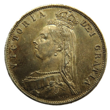 Load image into Gallery viewer, 1887 Queen Victoria Jubilee Head Silver Halfcrown Coin High Grade
