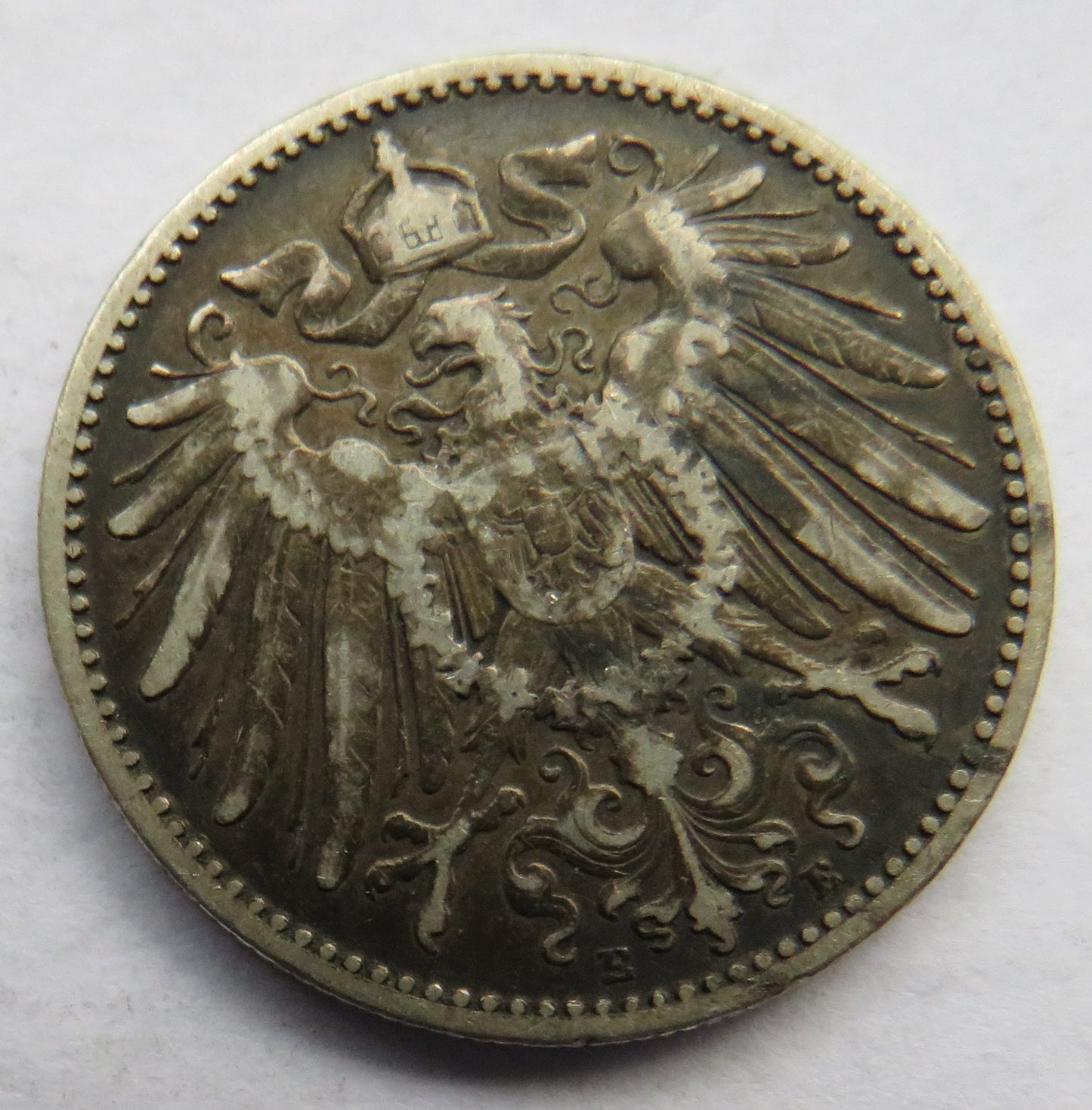 1892-E Germany Silver One Mark Coin Scarce Date