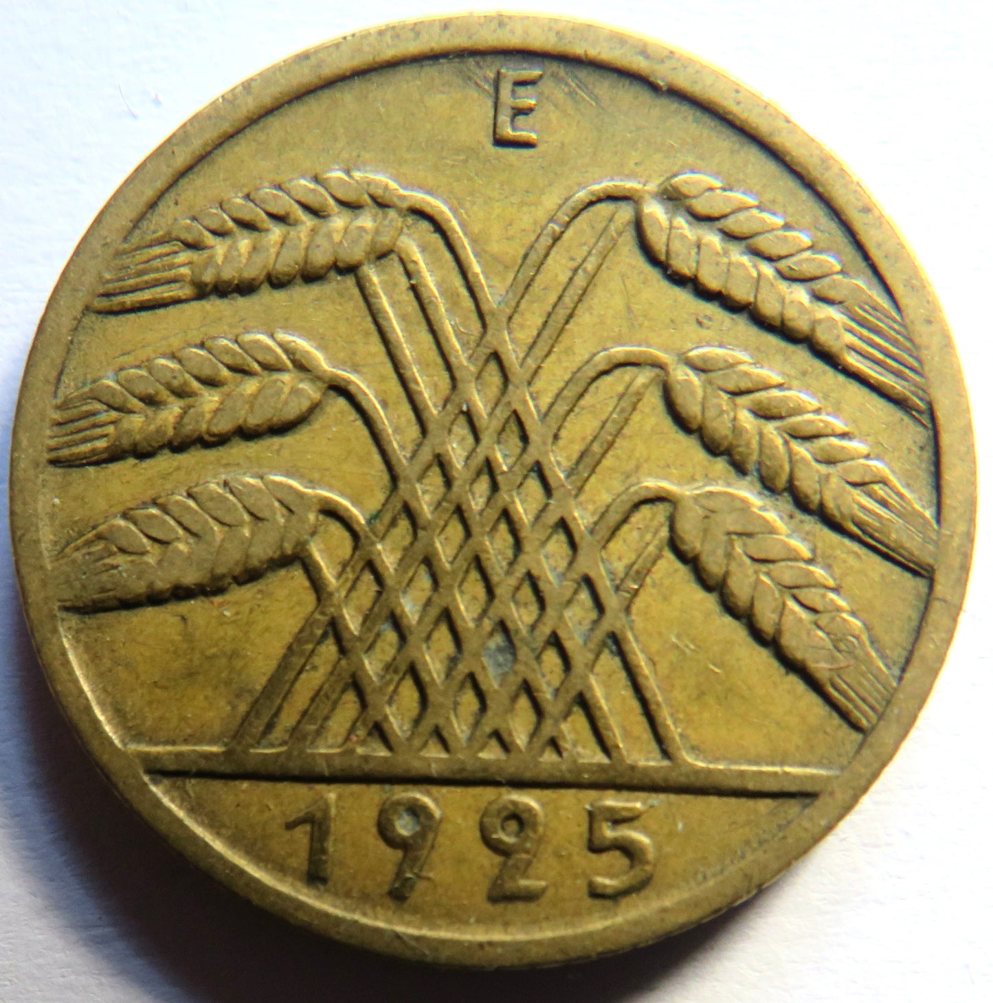1925-E Germany - Weimar Republic 10 Reichspfennig Coin