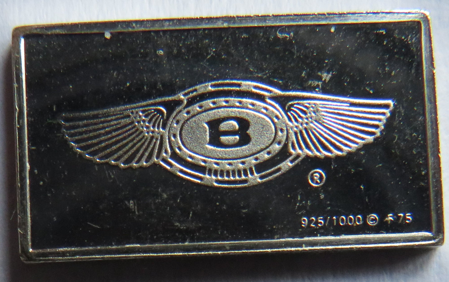 Small Sterling Silver Ingot Classic Cars 1925 Bentley By John Pinches