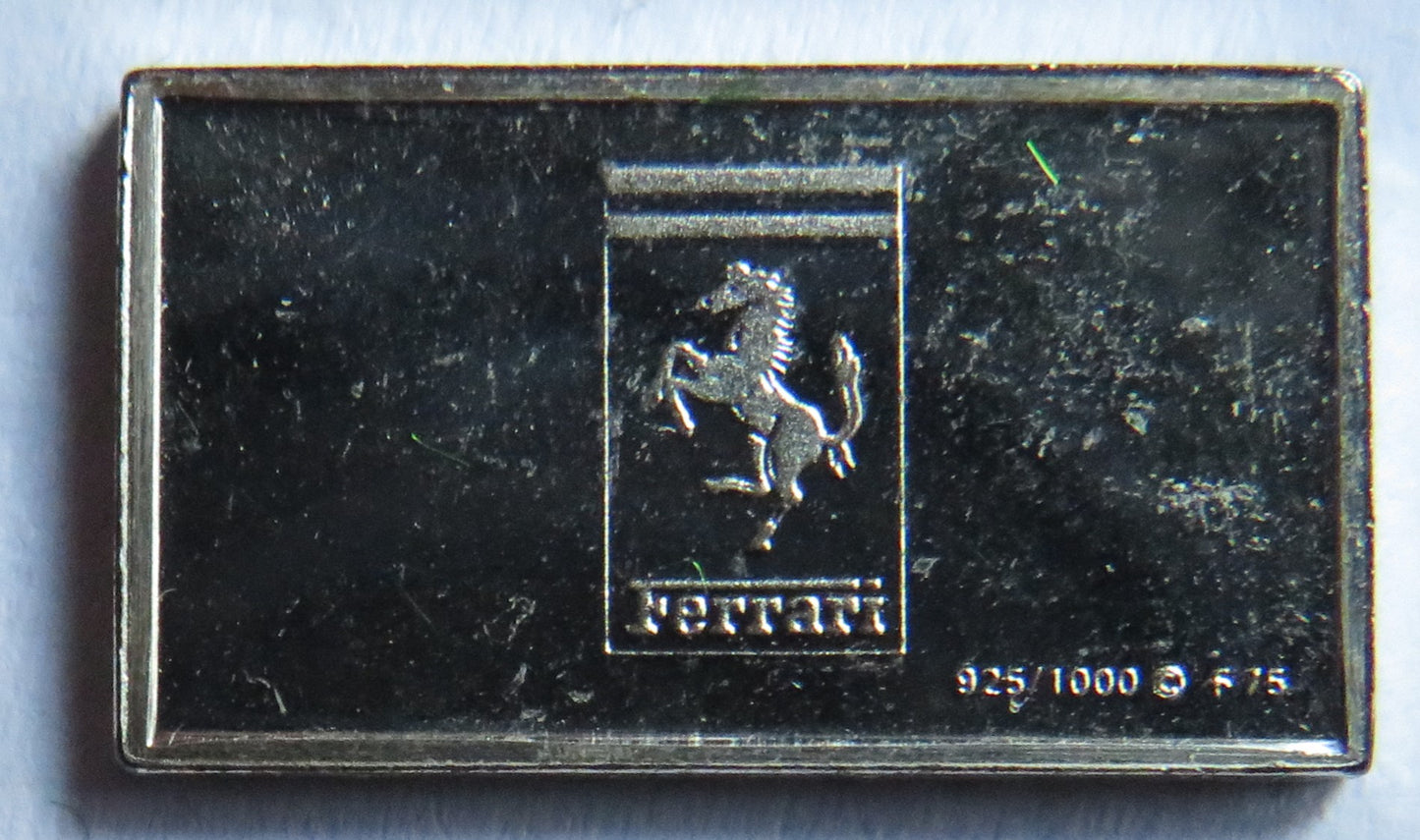 Small Sterling Silver Ingot Classic Cars 1970 Ferrari By John Pinches