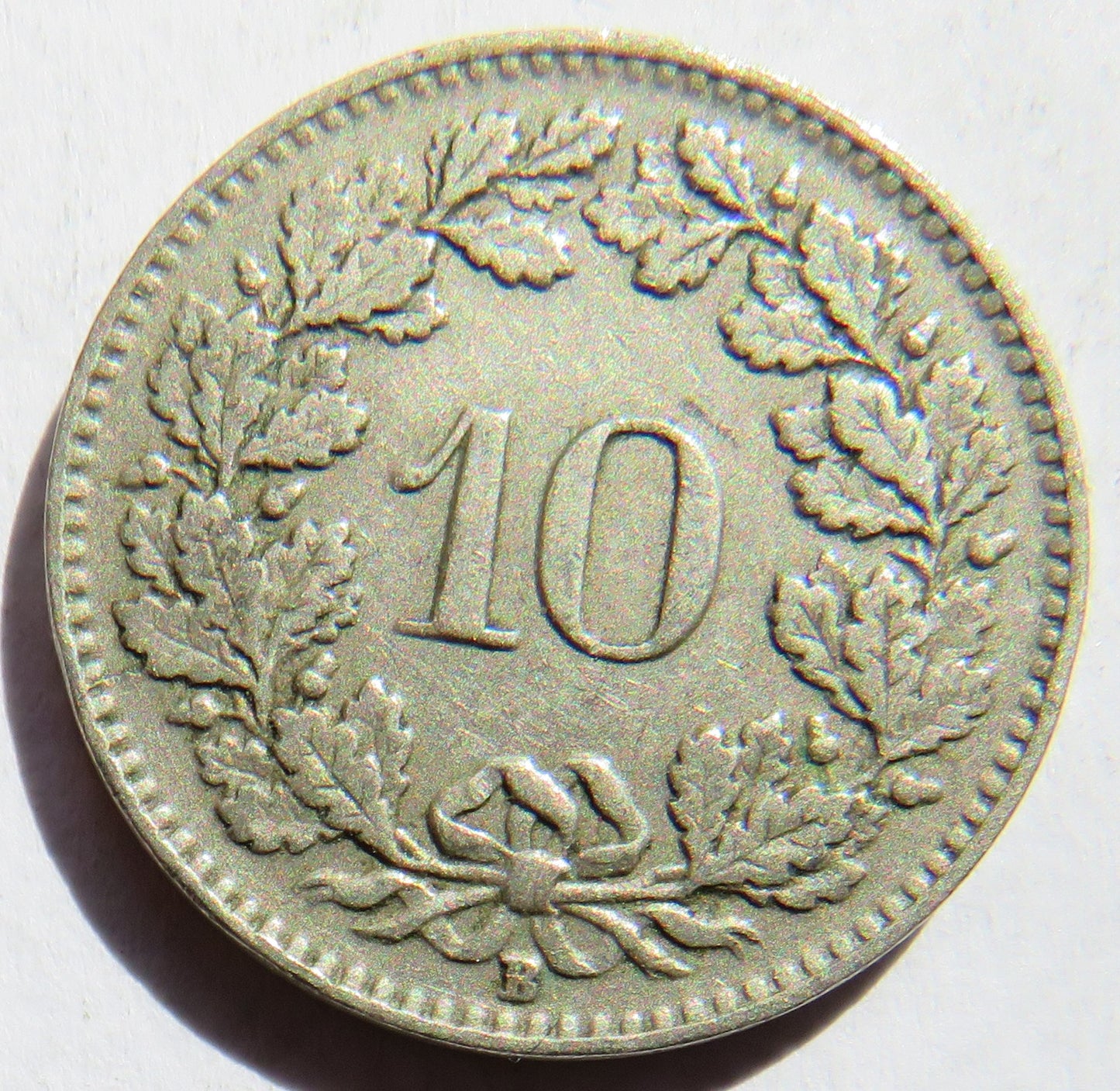 1931 Switzerland 10 Rappen Coin
