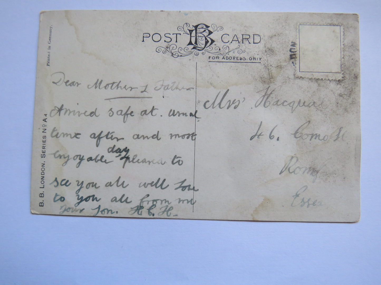 Vintage Postcard of Off Monkseaton