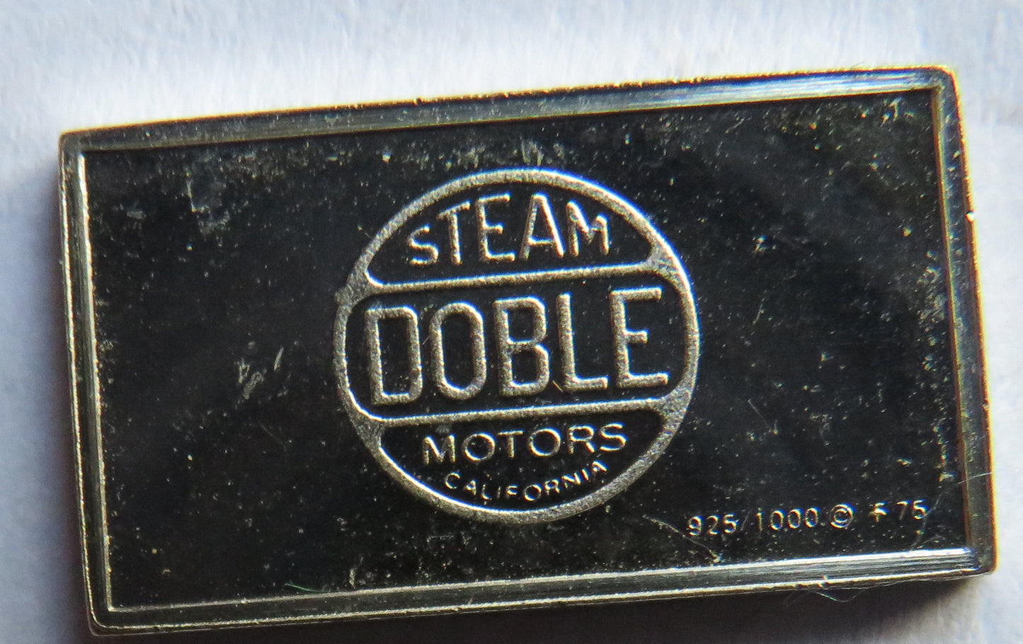 Small Sterling Silver Ingot Classic Cars 1925 Doble By John Pinches