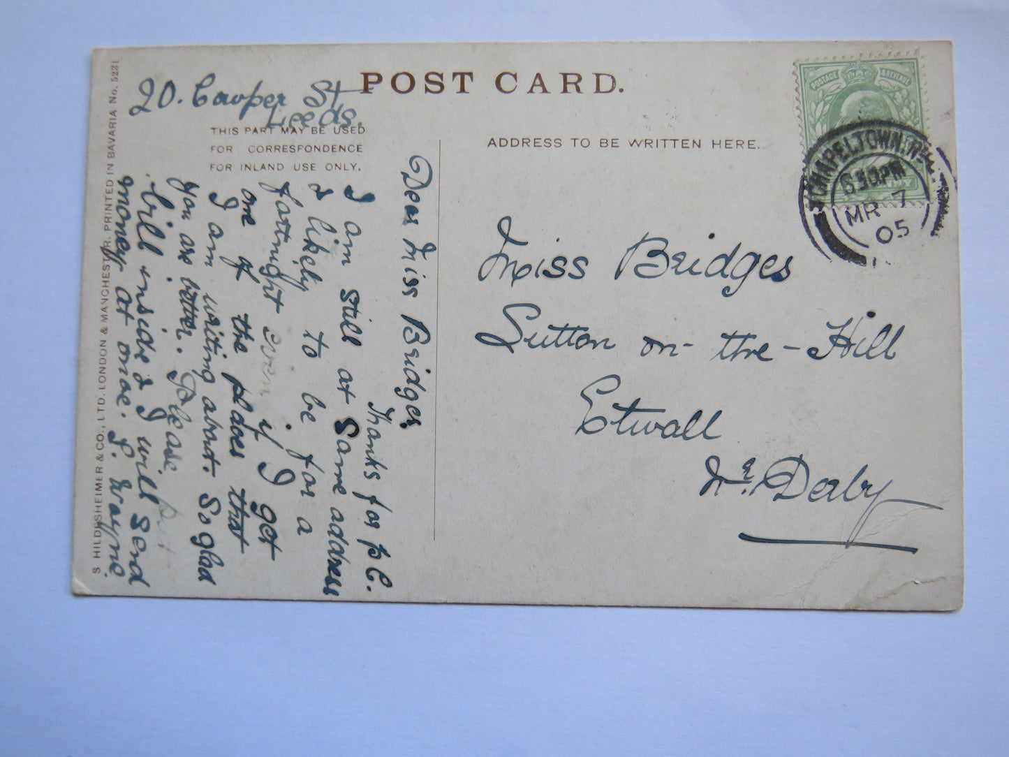 Vintage Postcard of Muckross Lake, Killarney E Longstaffe
