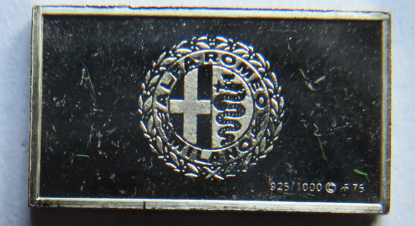Small Sterling Silver Ingot Classic Cars 1929 Alfa Romeo By John Pinches