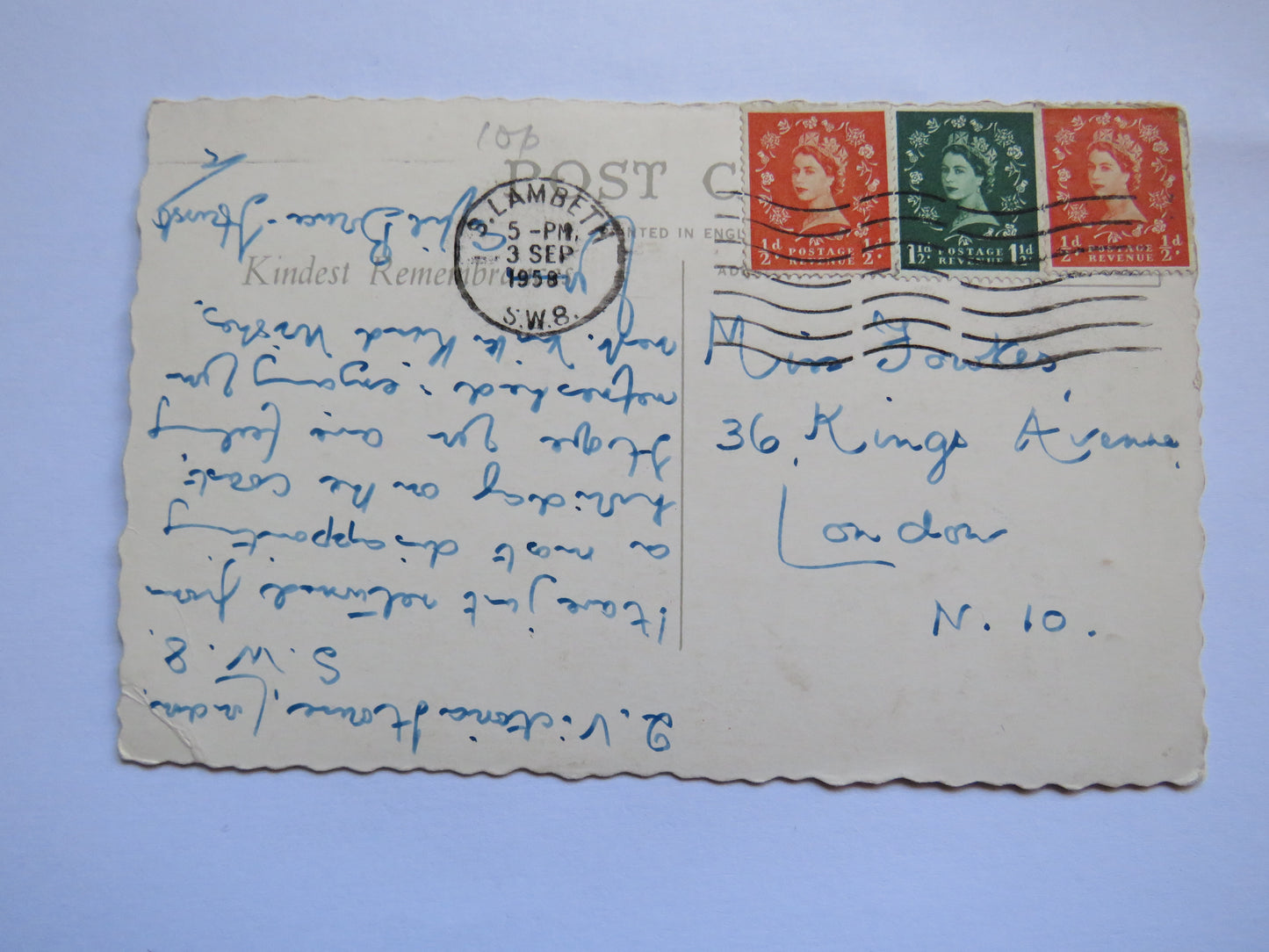 Vintage Multiview Postcard of Greetings from Brighton, 1958