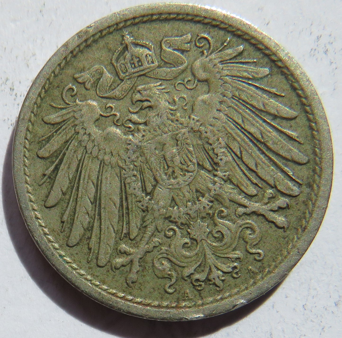 1908-A Germany 10 Pfennig Coin