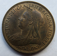 Load image into Gallery viewer, 1895 Queen Victoria Halfpenny Coin In Higher Grade
