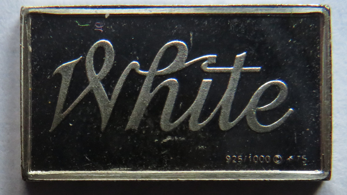 Small Sterling Silver Ingot Classic Cars 1909 White By John Pinches