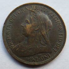 Load image into Gallery viewer, 1901 Queen Victoria Halfpenny Coin - Great Britain
