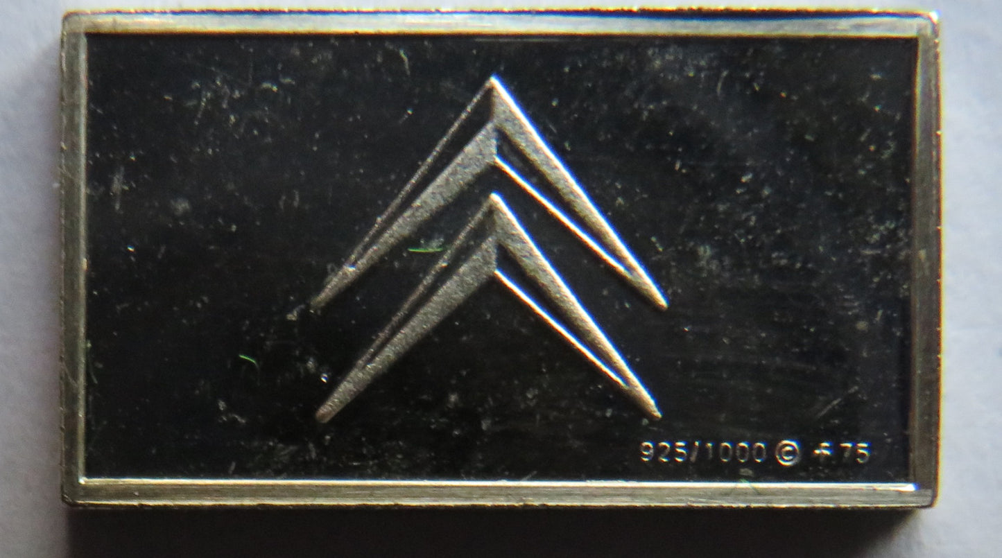 Small Sterling Silver Ingot Classic Cars 1949 Citroen By John Pinches