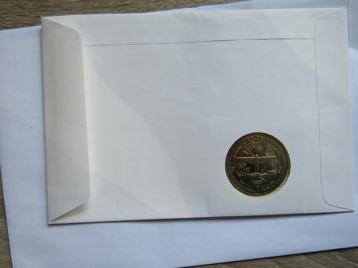 1991 Marshal Islands $5 Coin & Stamp Cover Desert Storm