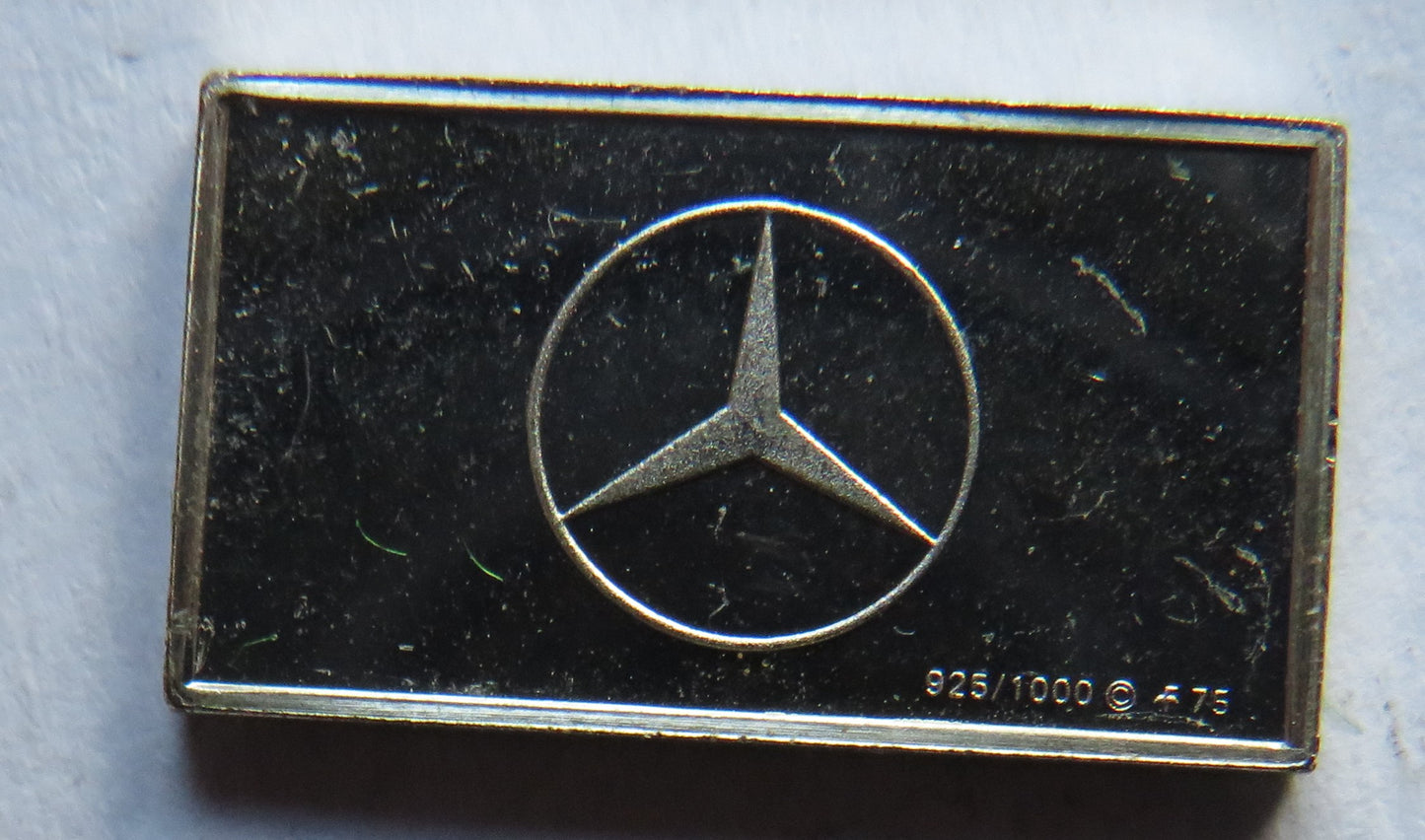 Small Sterling Silver Ingot Classic Cars 1970 Mercedes-Benz By John Pinches