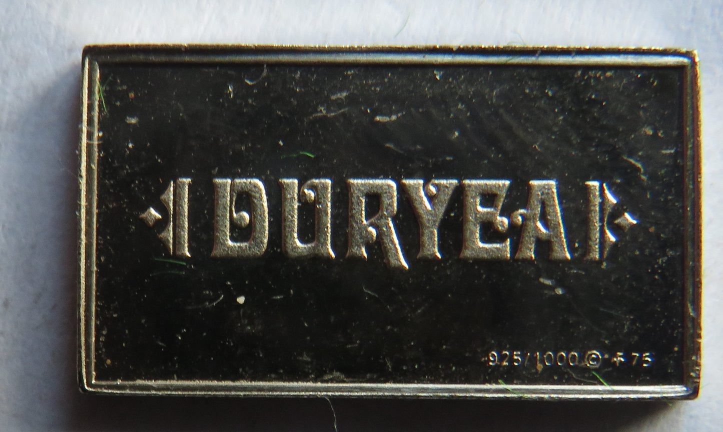 Small Sterling Silver Ingot Classic Cars 1953 Porsche By John Pinches