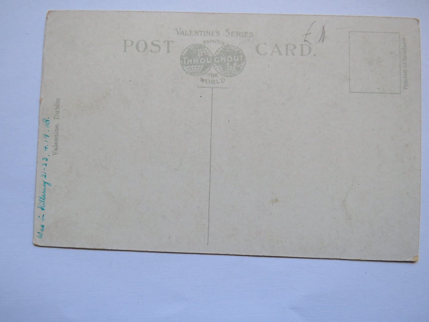 Vintage Postcard of Best Wishes from Ireland, Killarney