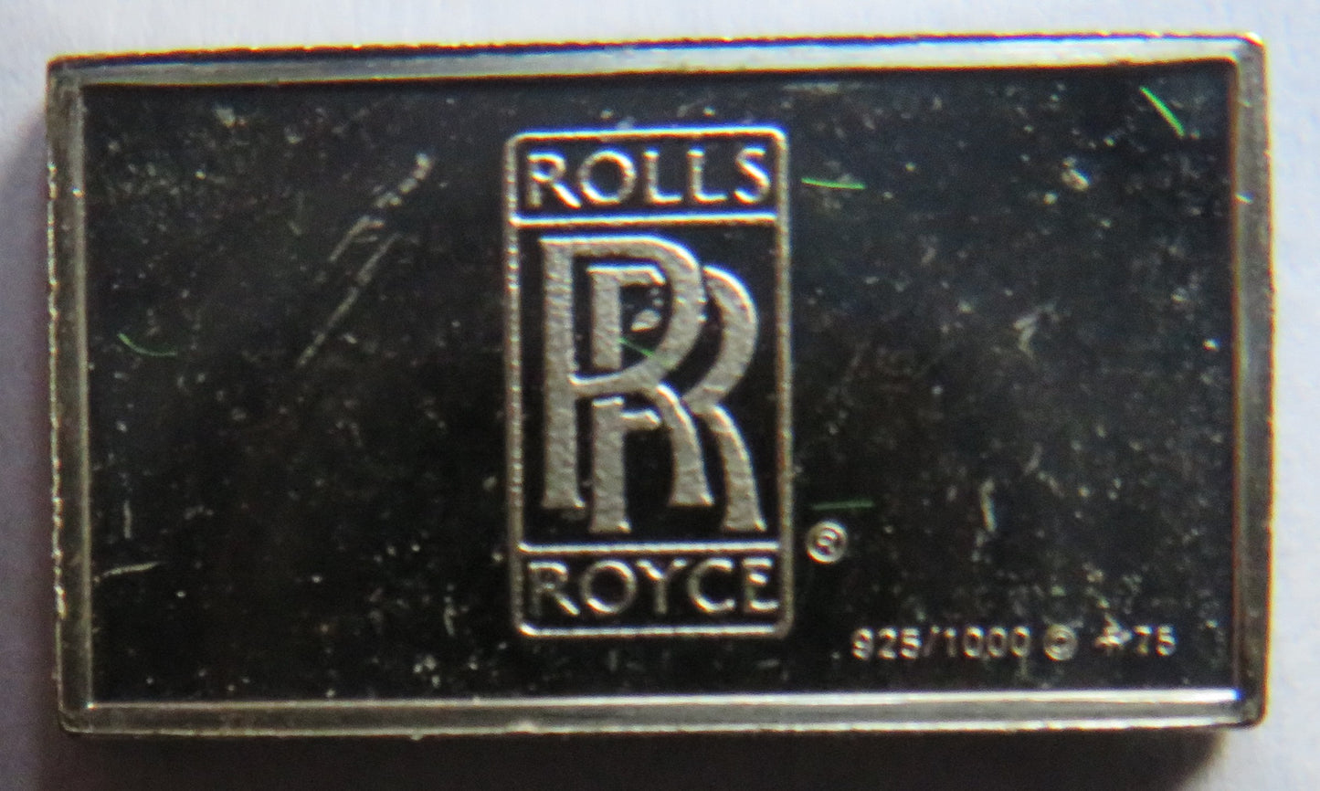 Small Sterling Silver Ingot Classic Cars 1906 Rolls-Royce By John Pinches