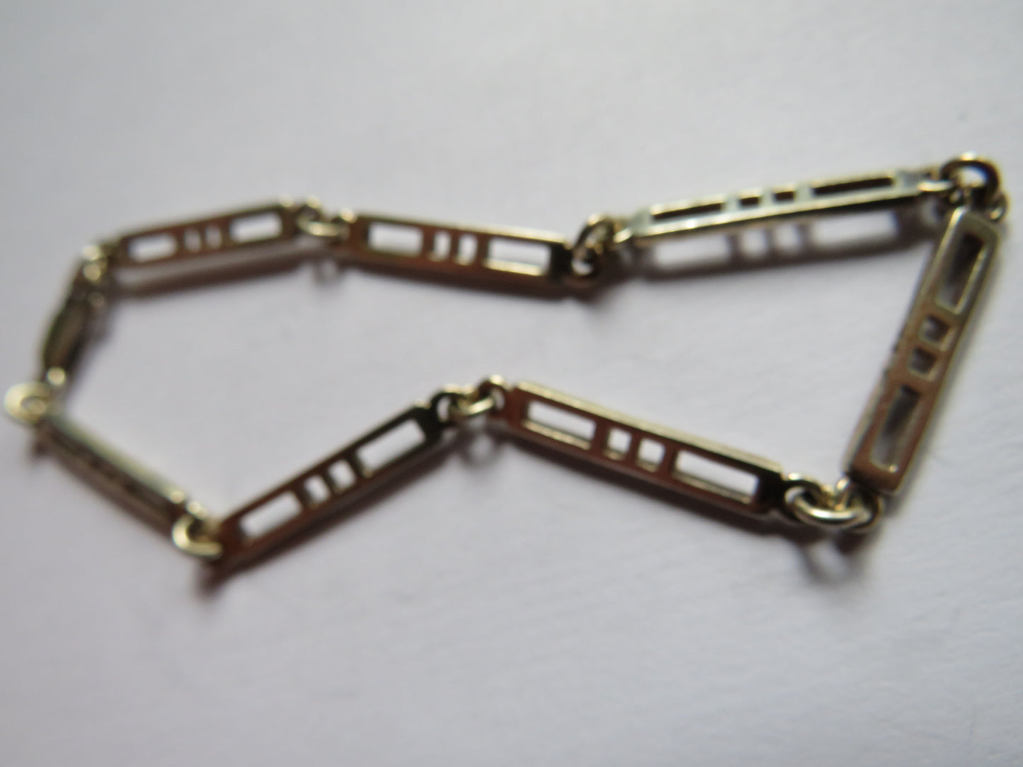 Ladies Sterling Silver Panel Bracelet