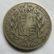 Load image into Gallery viewer, 1847 Queen Victoria Young Head Silver Crown Coin - Great Britain
