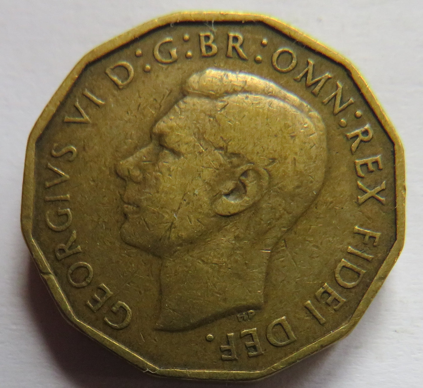 1951 King George VI Threepence Coin Collectable Date - Great Britain