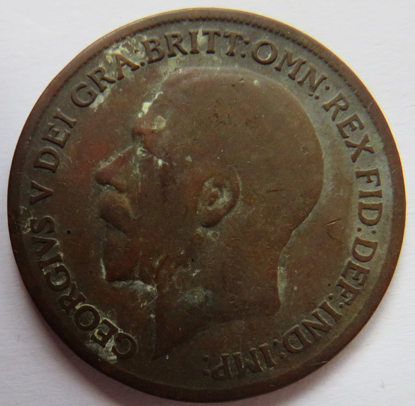 1919-KN King George V One Penny Coin - Great Britain