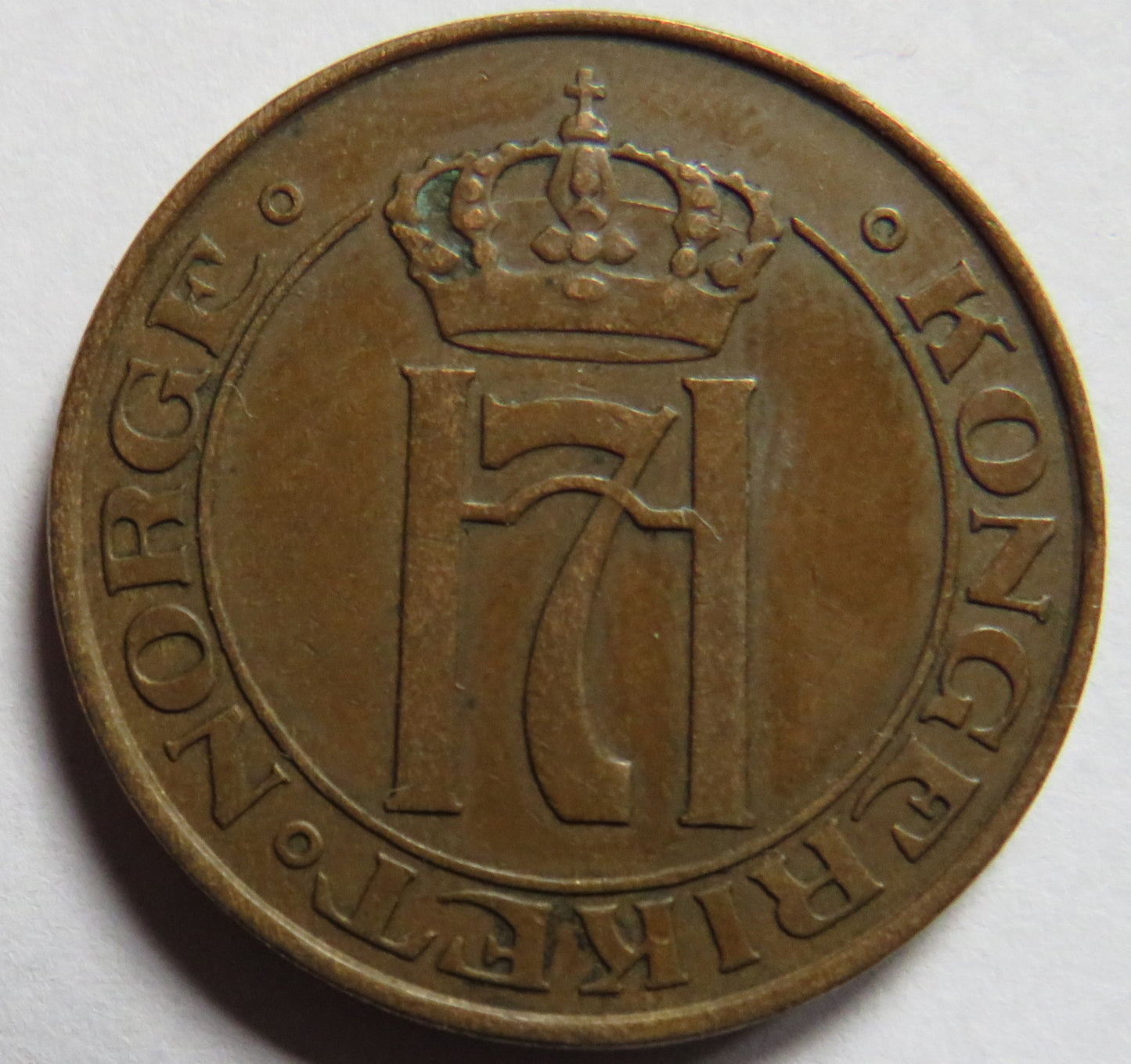 1928 Norway 5 Ore Coin