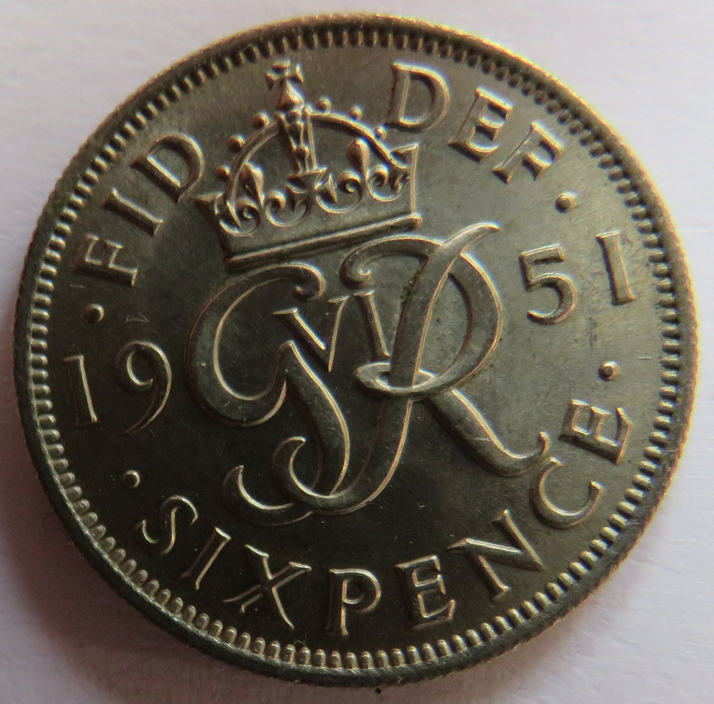 1951 King George VI Sixpence Coin In Higher Grade - Great Britain