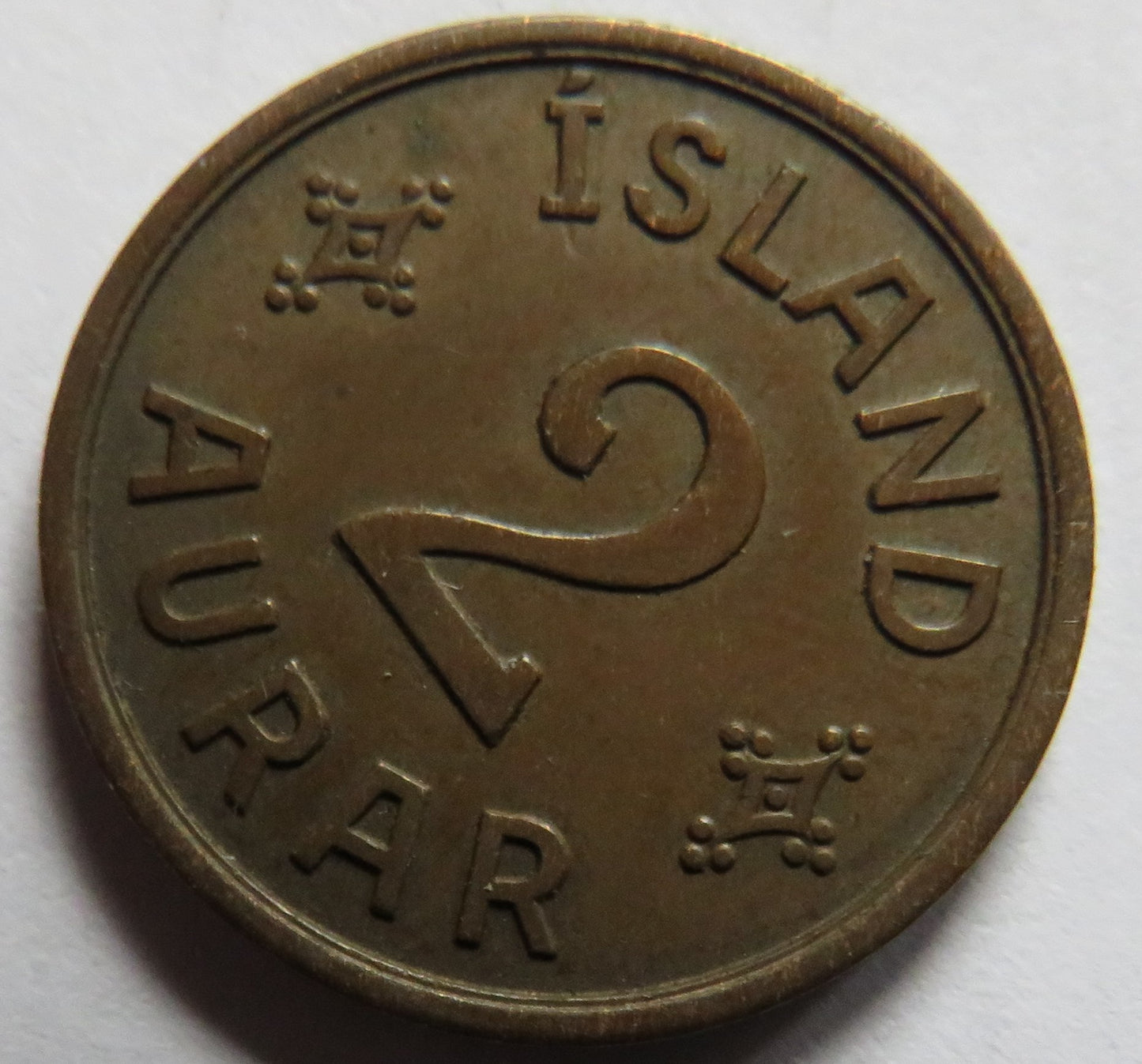 1940 Iceland 2 Aurar Coin