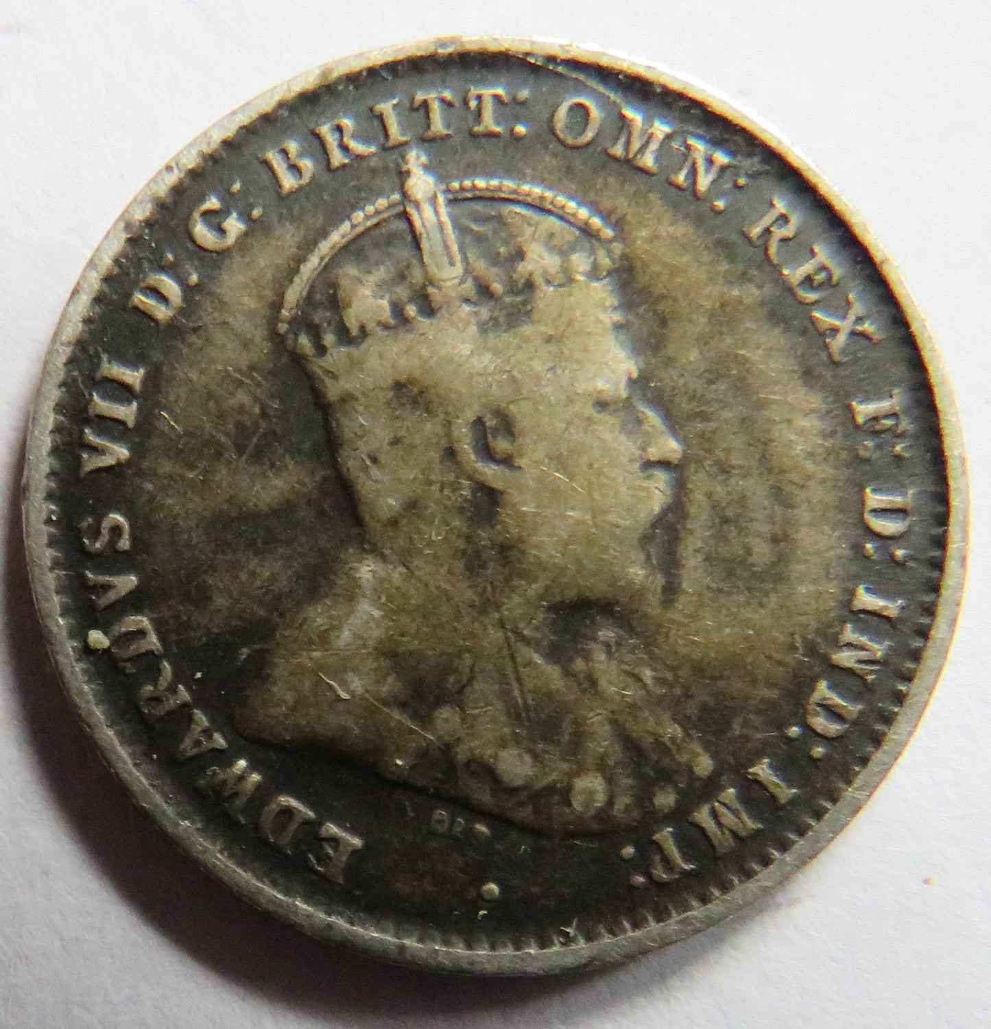 1910 King Edward VII Australia Silver Threepence Coin
