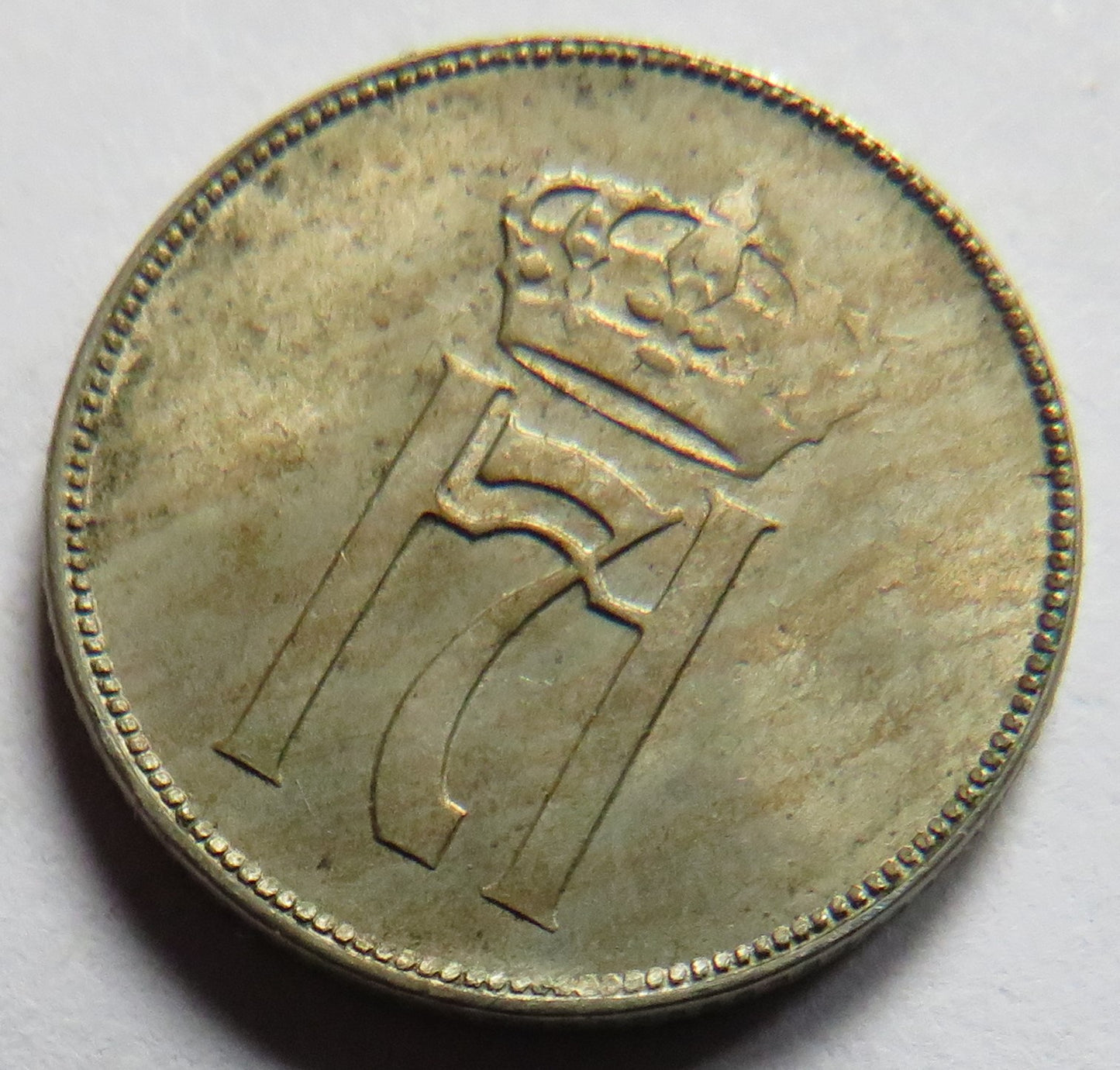 1921 Norway 10 Ore Coin Collectable Date