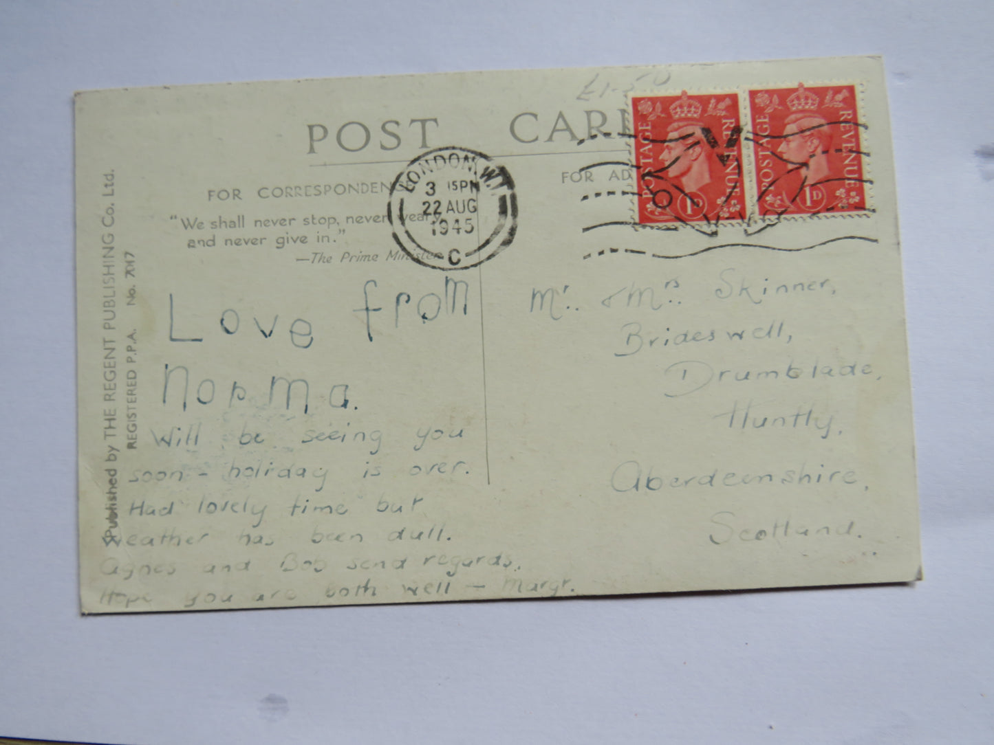 Vintage Postcard By Kit Forres "Id Be So Nice To Come Home To"