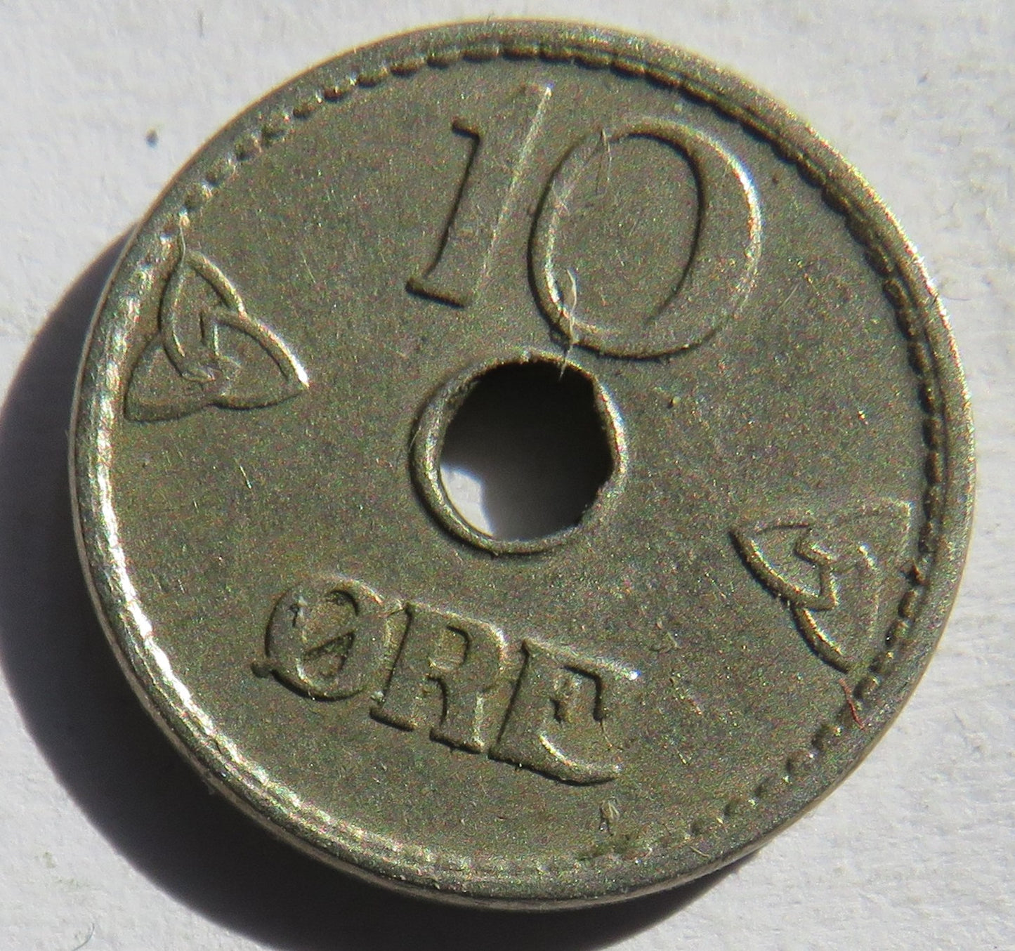 1949 Norway 10 Ore Coin