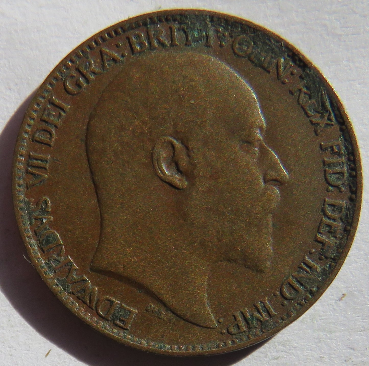 1909 King George V Farthing Coin - Great Britain