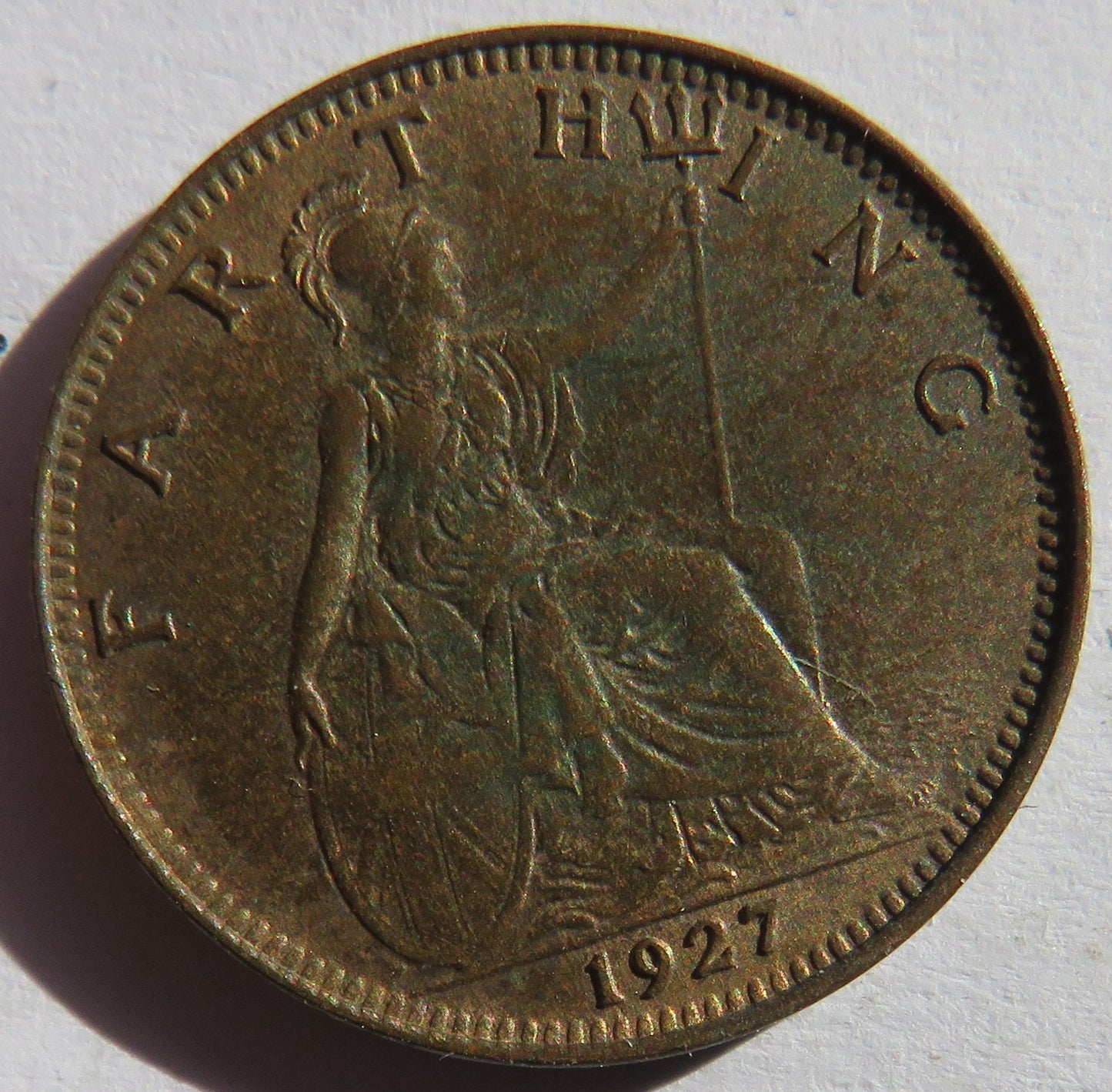 1927 King George V Farthing Coin In Better Grade - Great Britain