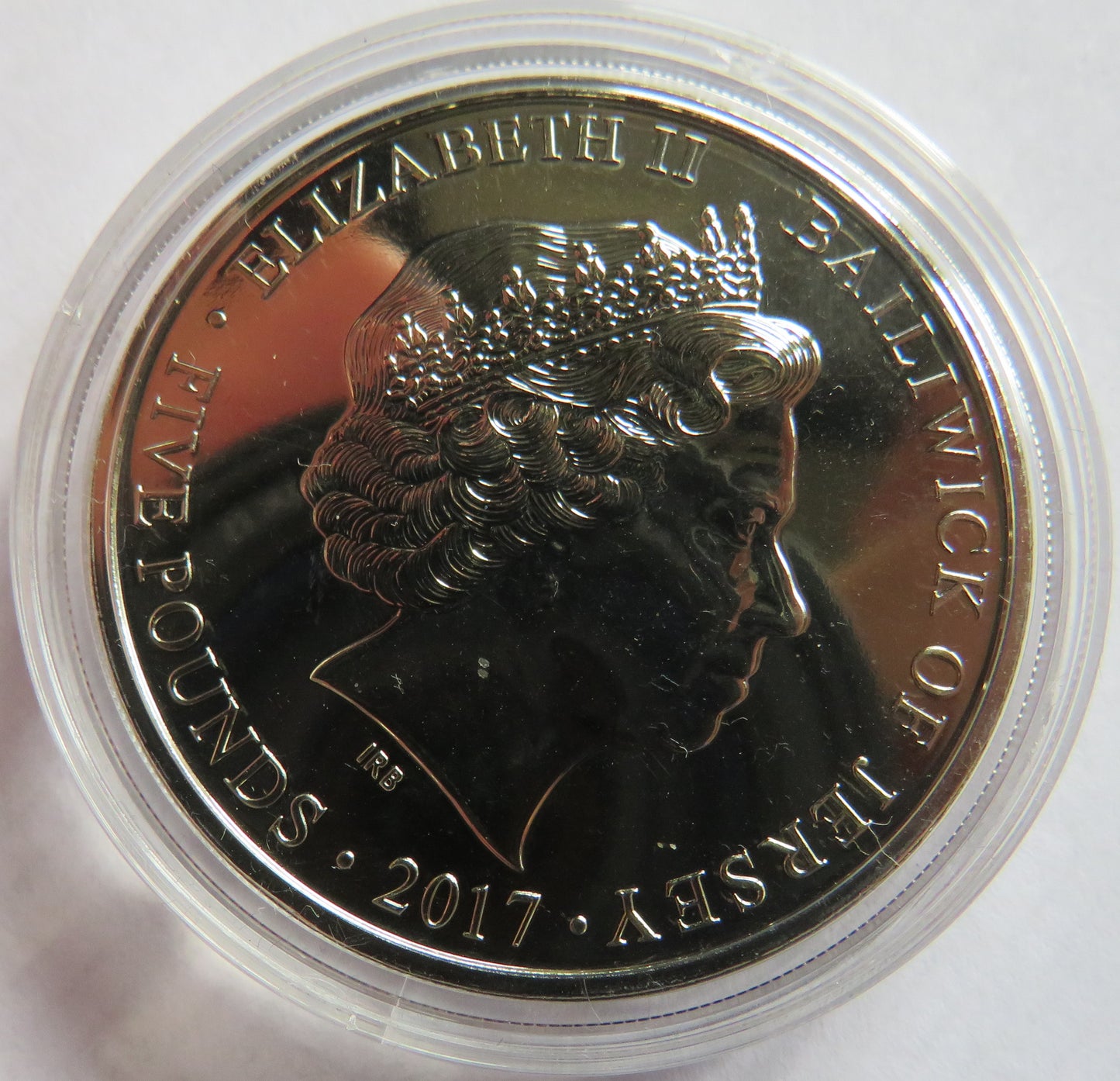 2017 Jersey £5 Commemorative Coin Remembrance Day / Poppy