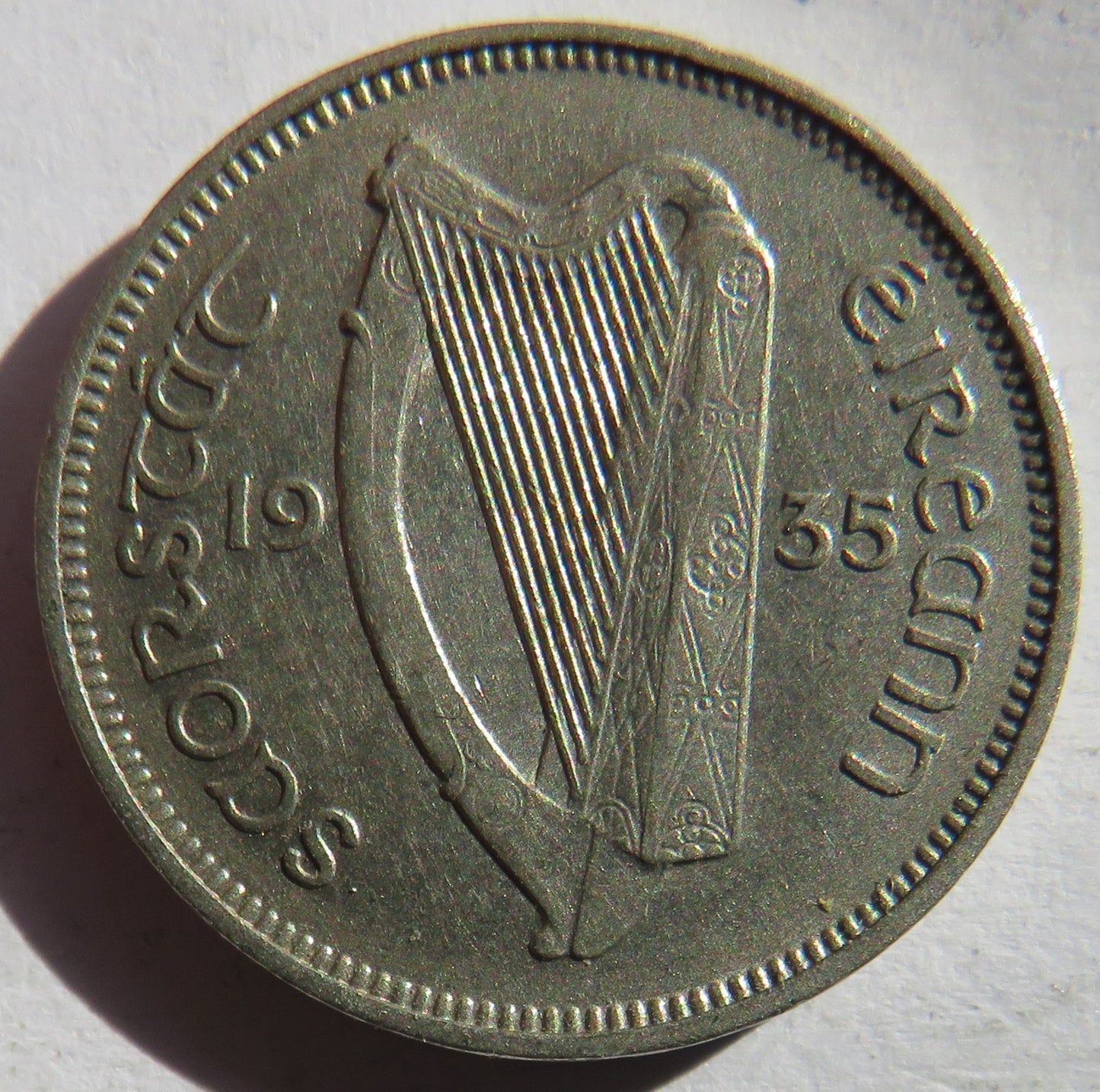 1935 Ireland Sixpence Coin