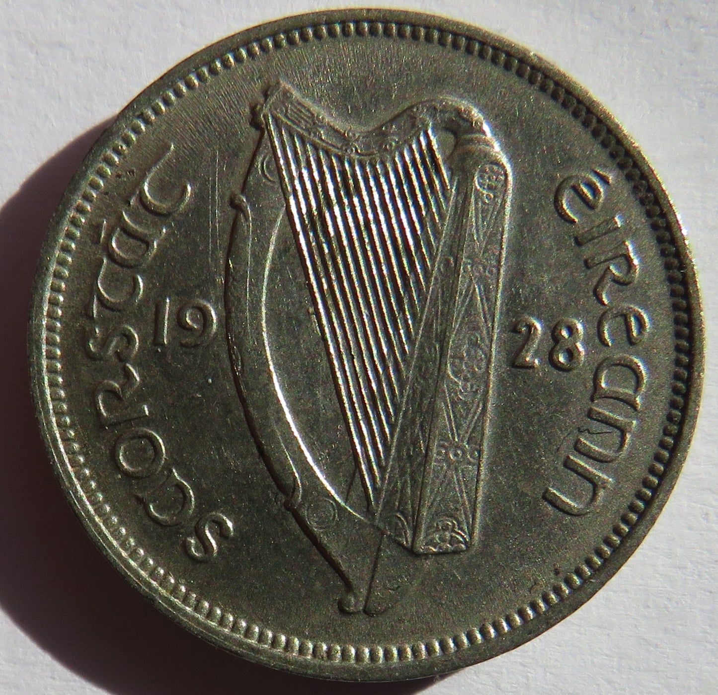 1928 Ireland Sixpence Coin