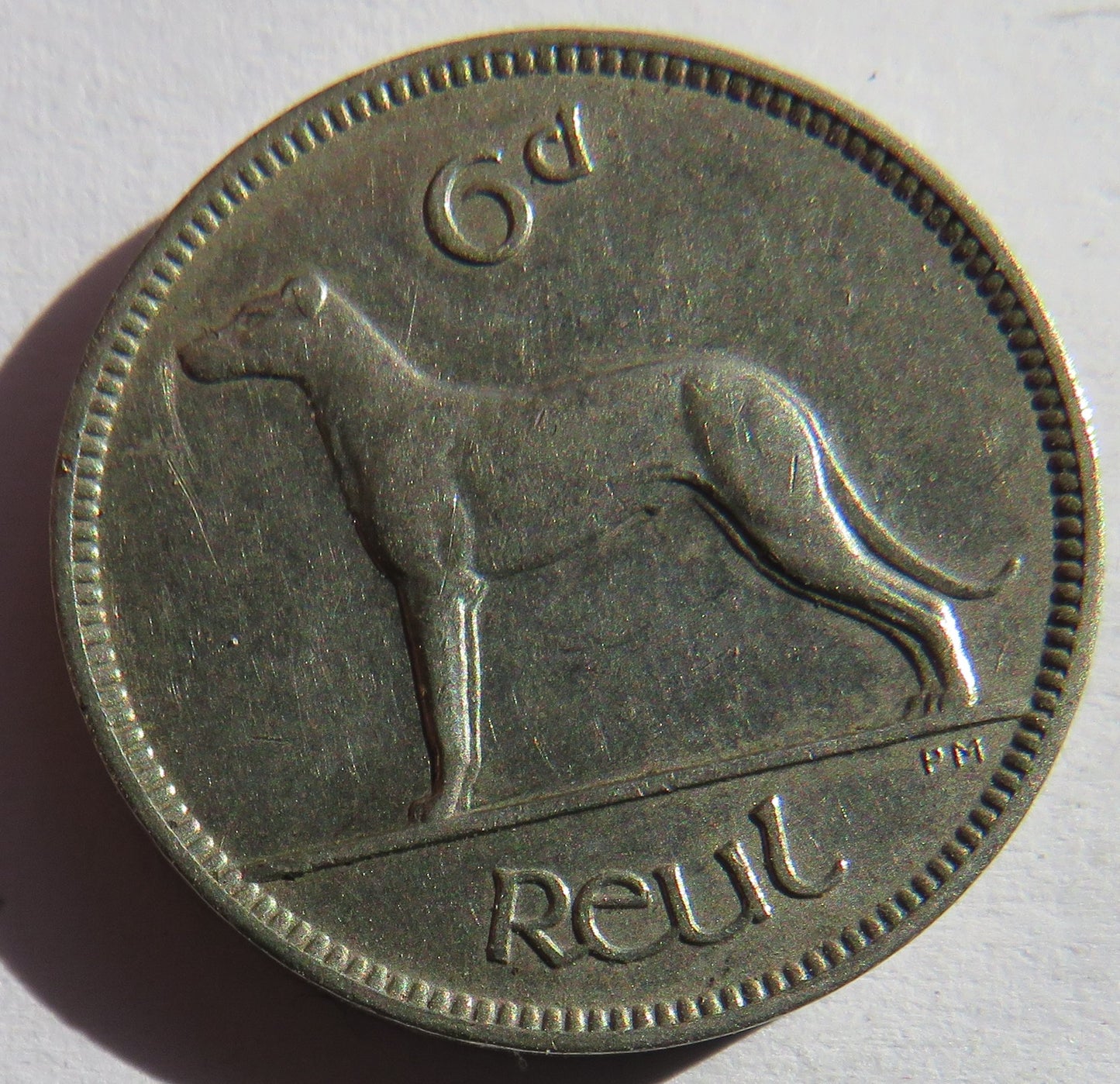 1928 Ireland Sixpence Coin