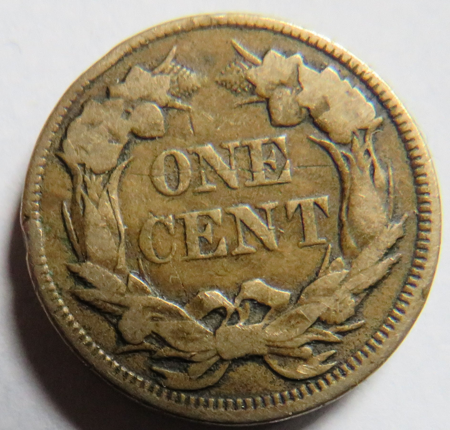 1857 USA Flying Eagle One Cent Coin