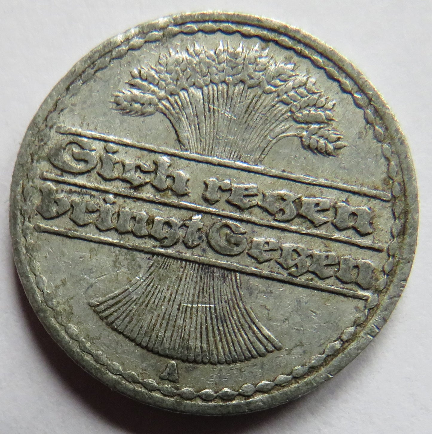 1921-A Germany - Weimar Republic 50 Pfennig Coin