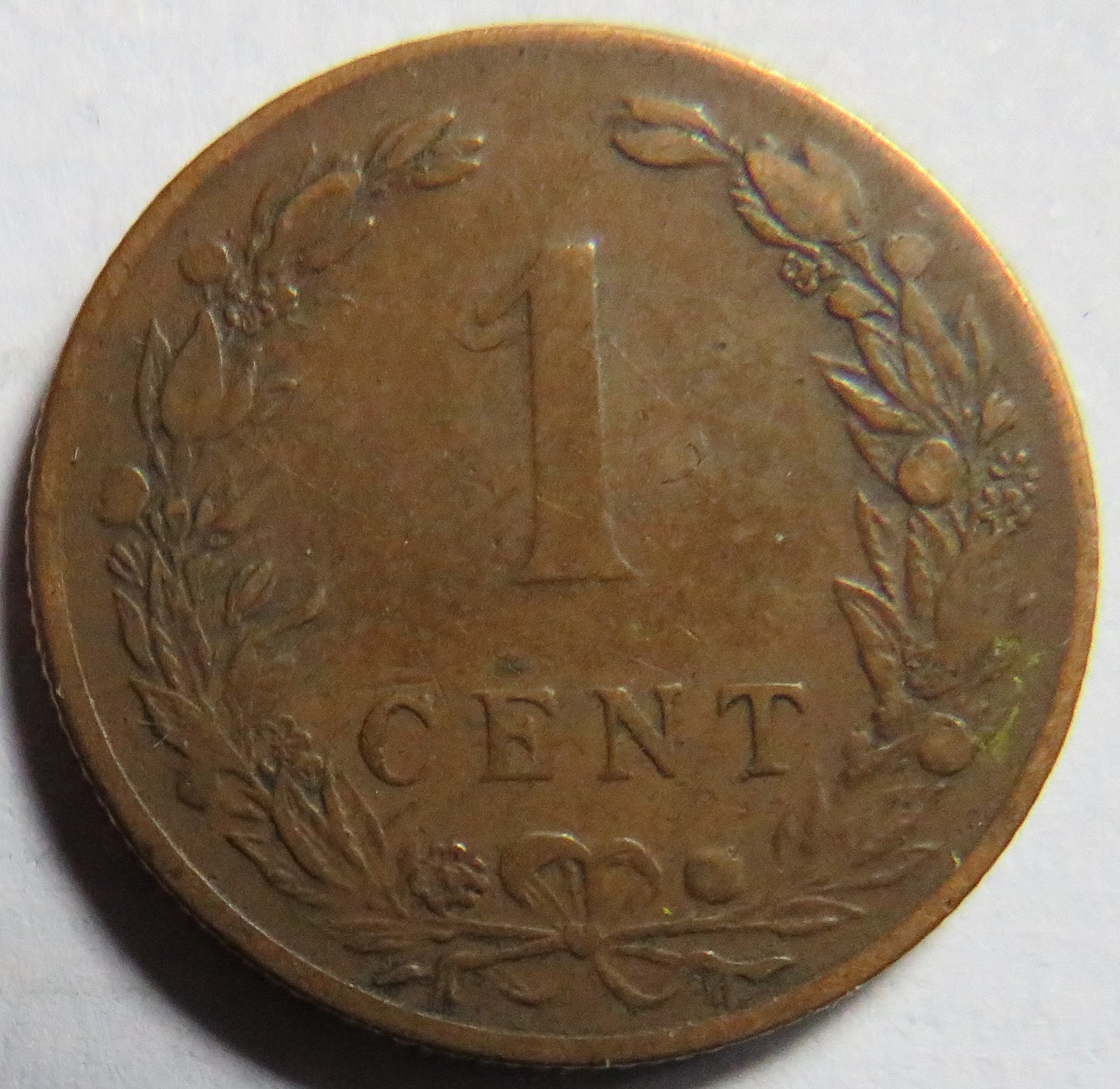 1901 Netherlands One Cent Coin